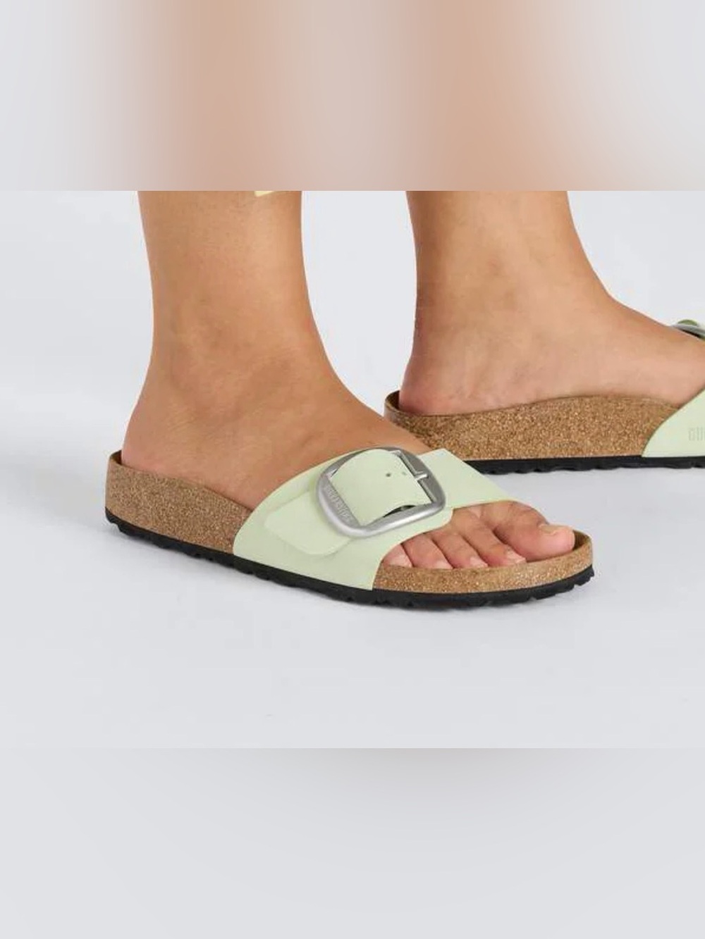 Birkenstock Madrid green leather sandals size 8